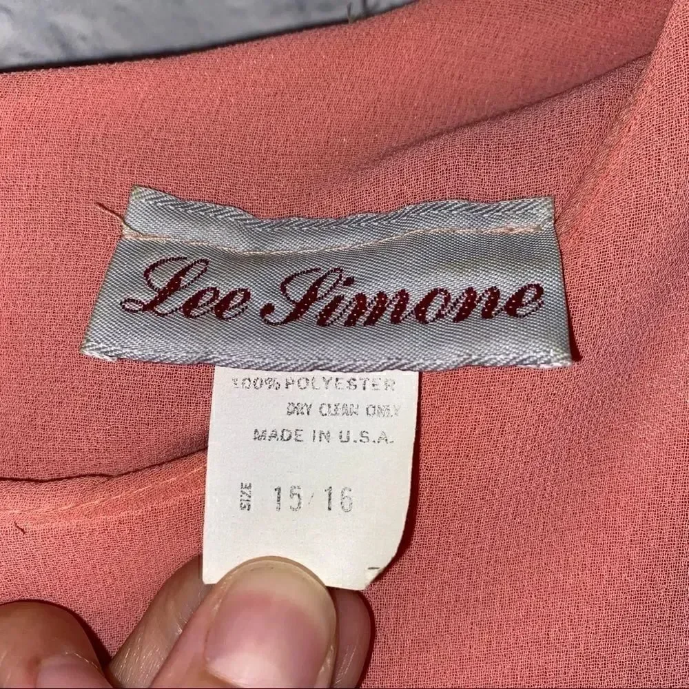 Lee Simone drape sheath dress woman size 15/16
